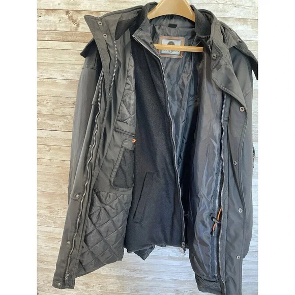 Weatherproof Garment Co. Mens L Budweiser Jacket 3-in-1 Black Coat 18500174 6086 - Picture 3 of 16